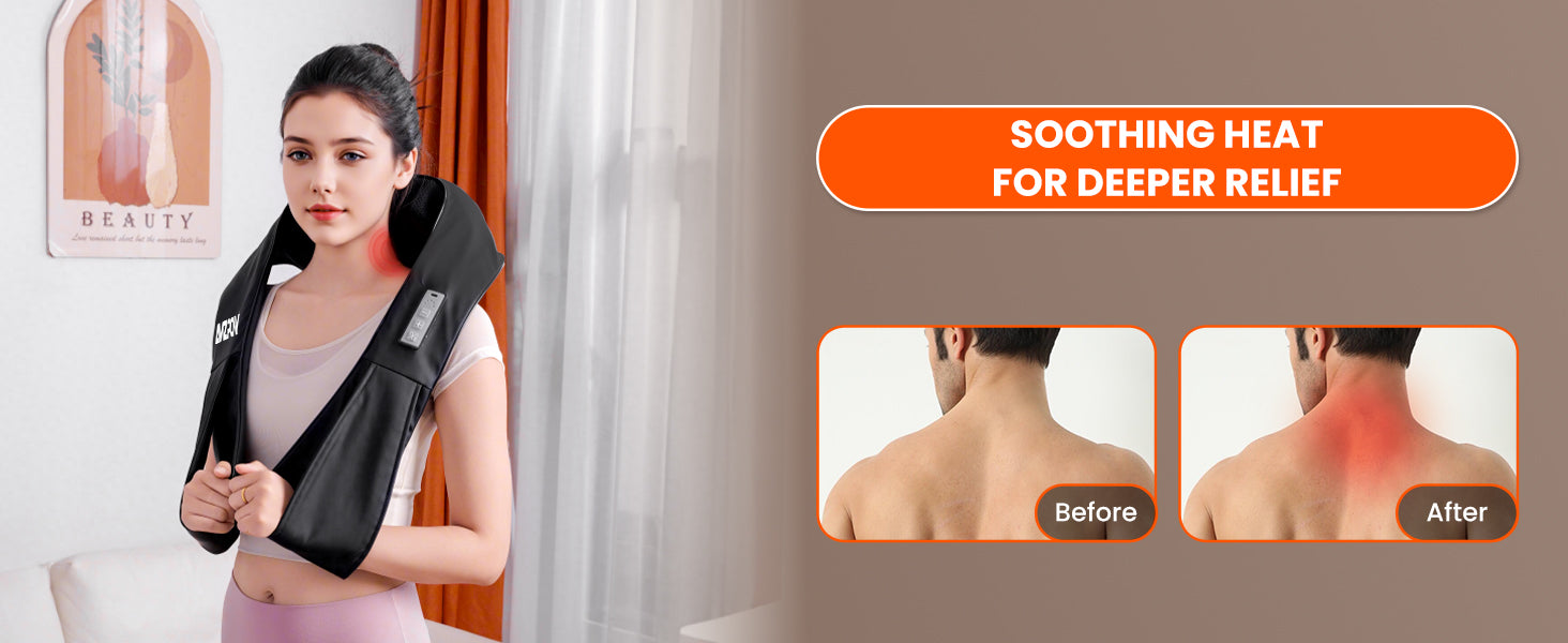 AMZPONY cordless neck massager with heat for pain relief
AMZPONY shiatsu back and shoulder massager rechargeable
AMZPONY deep tissue neck and shoulder massager with heat
AMZPONY portable neck massager for home office and travel
AMZPONY neck and back massager gift for mom dad friends
AMZPONY ergonomic U-shaped shiatsu massager with heat therapy
AMZPONY rechargeable cordless neck and shoulder pain relief device
AMZPONY shiatsu massage pillow for neck, back, and body relaxation