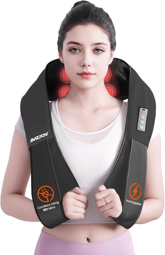 AMZPONY cordless neck massager with heat for pain relief
AMZPONY shiatsu back and shoulder massager rechargeable
AMZPONY deep tissue neck and shoulder massager with heat
AMZPONY portable neck massager for home office and travel
AMZPONY neck and back massager gift for mom dad friends
AMZPONY ergonomic U-shaped shiatsu massager with heat therapy
AMZPONY rechargeable cordless neck and shoulder pain relief device
AMZPONY shiatsu massage pillow for neck, back, and body relaxation