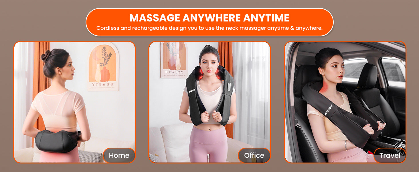 AMZPONY cordless neck massager with heat for pain relief
AMZPONY shiatsu back and shoulder massager rechargeable
AMZPONY deep tissue neck and shoulder massager with heat
AMZPONY portable neck massager for home office and travel
AMZPONY neck and back massager gift for mom dad friends
AMZPONY ergonomic U-shaped shiatsu massager with heat therapy
AMZPONY rechargeable cordless neck and shoulder pain relief device
AMZPONY shiatsu massage pillow for neck, back, and body relaxation